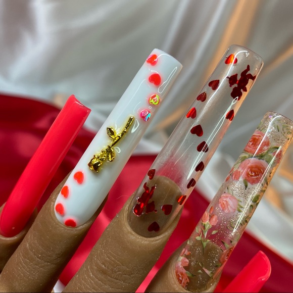 10 piece Press Ons Maximum Square size Medium - Picture 2 of 11